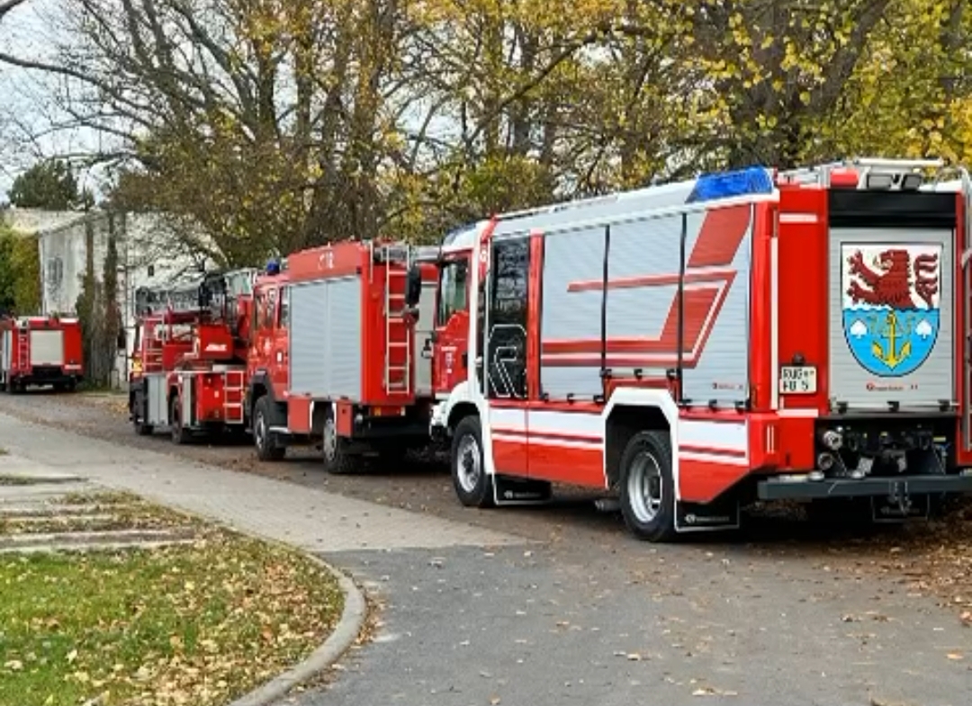 Brandschutzübung auf dem Klinikgelände