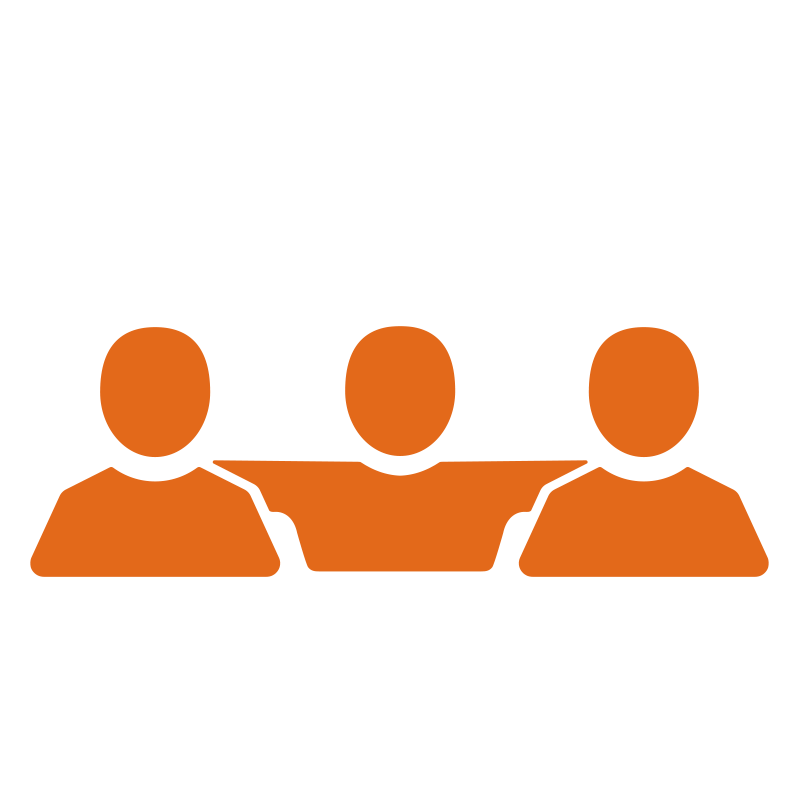 Ein Icon, das Unterstützung bei Wohnung & Umzug symbolisiert: ein Koffer, darunter eine helfende Hand